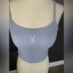 PacSun Gray Ribbed Tank Top